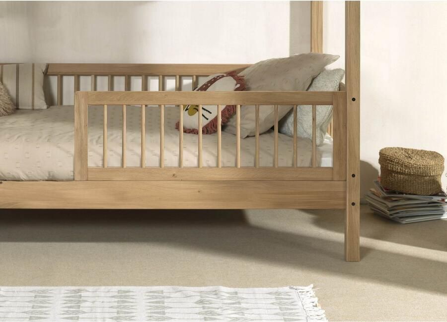 Home affaire Bedhekje Forrest valbeveiliging van massief hout opklapbaar eenvoudig te gebruiken