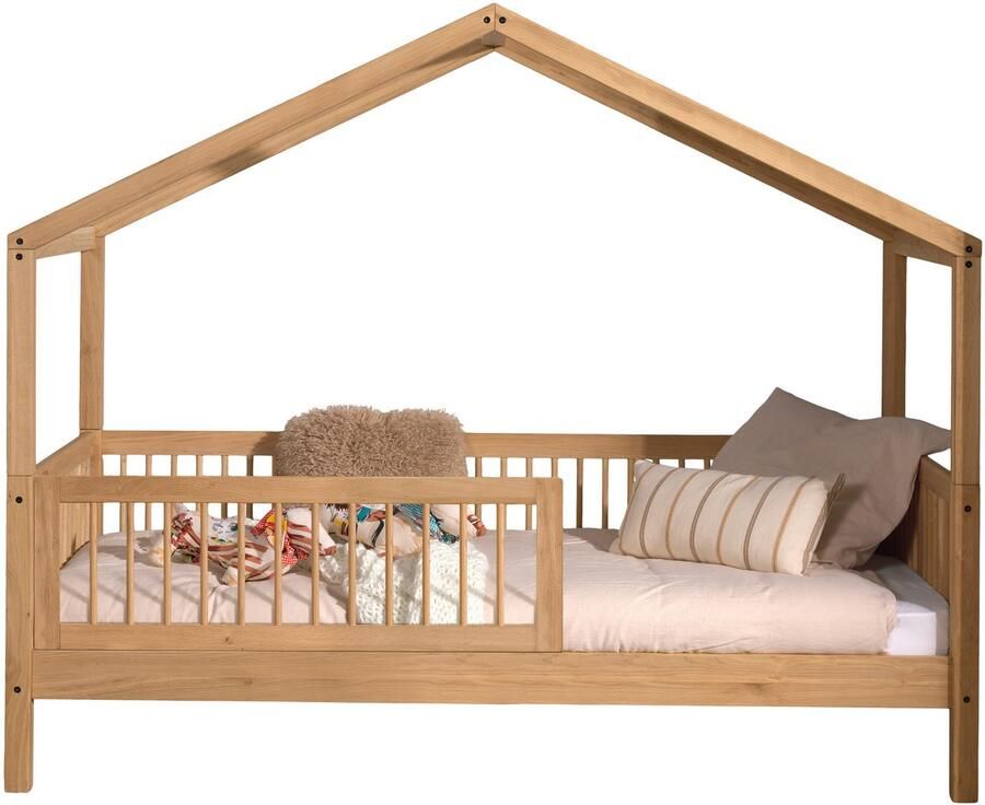 Home affaire Huisbed Forrest met dakconstructie valbeveiliging later om te bouwen tot een eenpersoonsbed