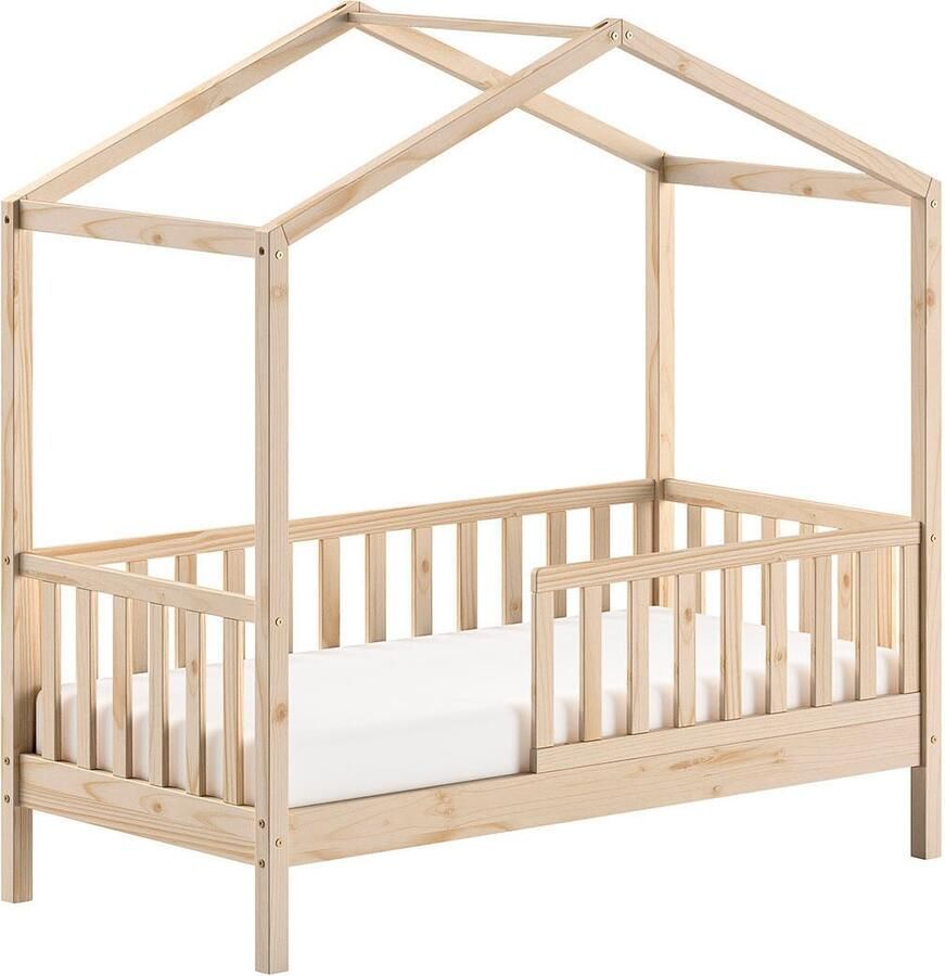 Home affaire Huisbed Junior huisbed 70 140 rondom valbescherming stevig gebouwd