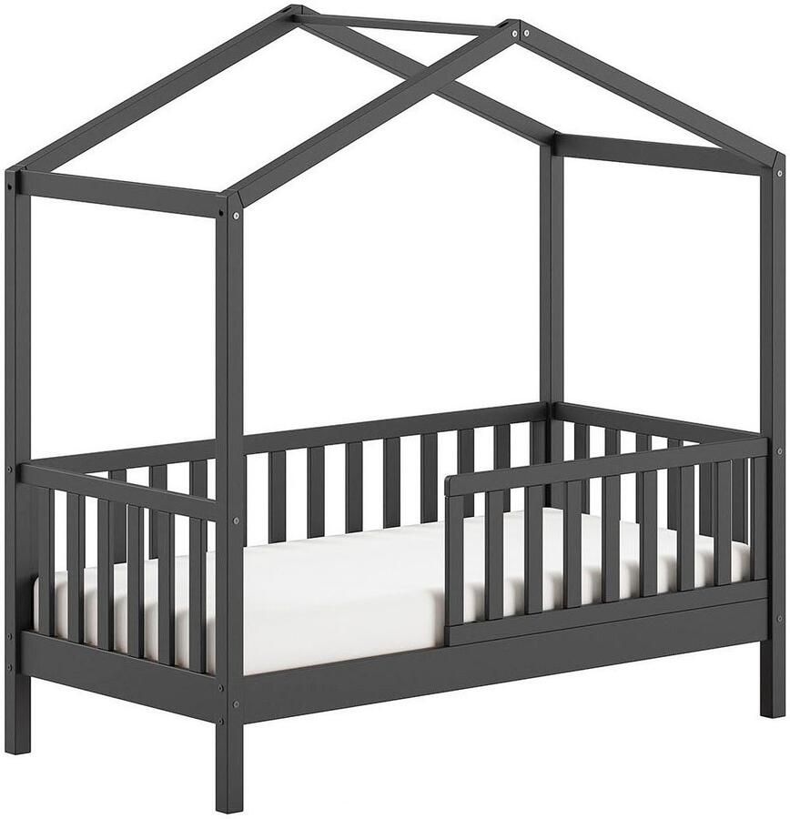 Home affaire Huisbed Junior huisbed 70 140 rondom valbescherming stevig gebouwd