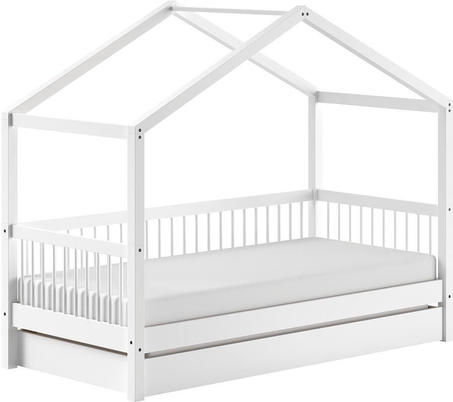 Home affaire Huisbed met lf 90x200 cm optioneel met of zonder bedlade beuken wit