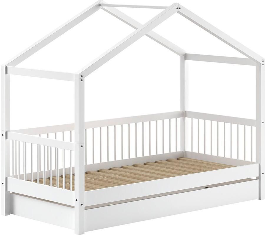 Home affaire Huisbed met lf 90x200 cm optioneel met of zonder bedlade beuken wit
