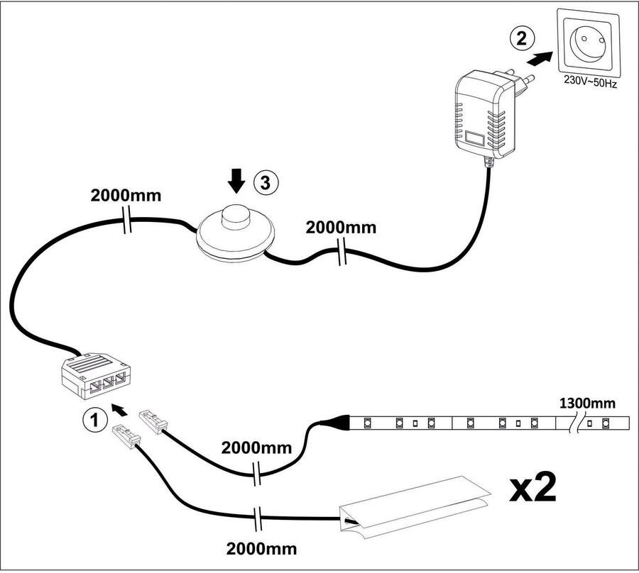 Home affaire Inbouwlamp bijpassende verlichting voor de series meran tamara