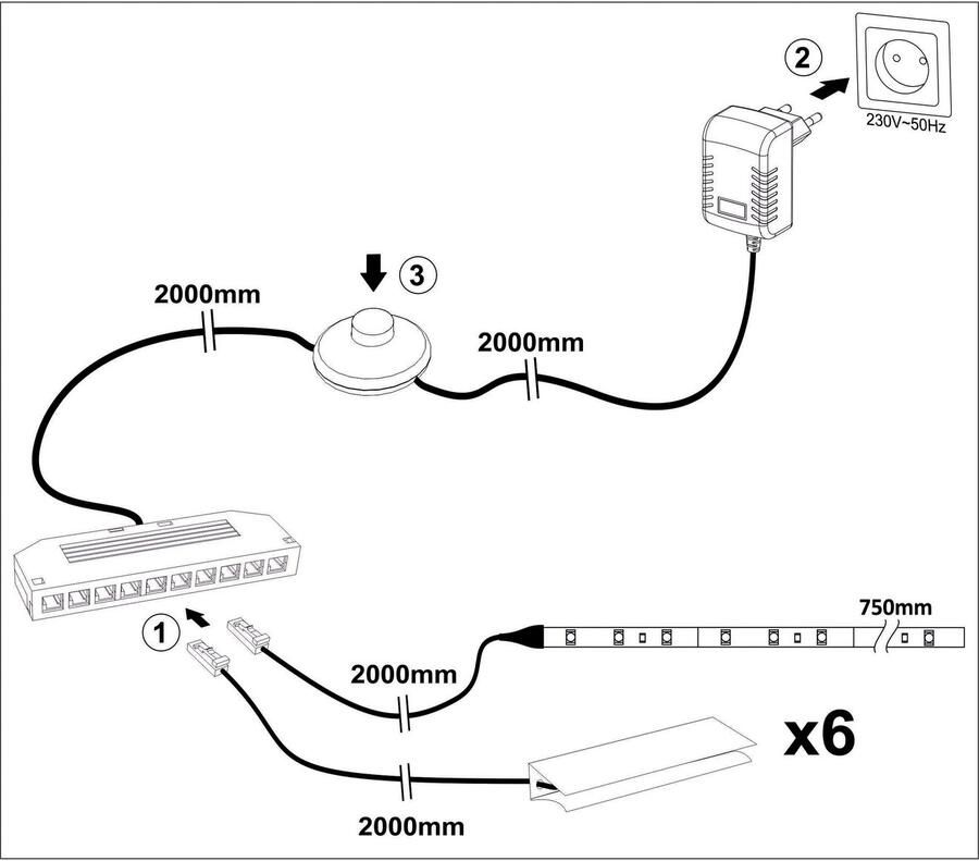 Home affaire Inbouwlamp bijpassende verlichting voor de series meran tamara