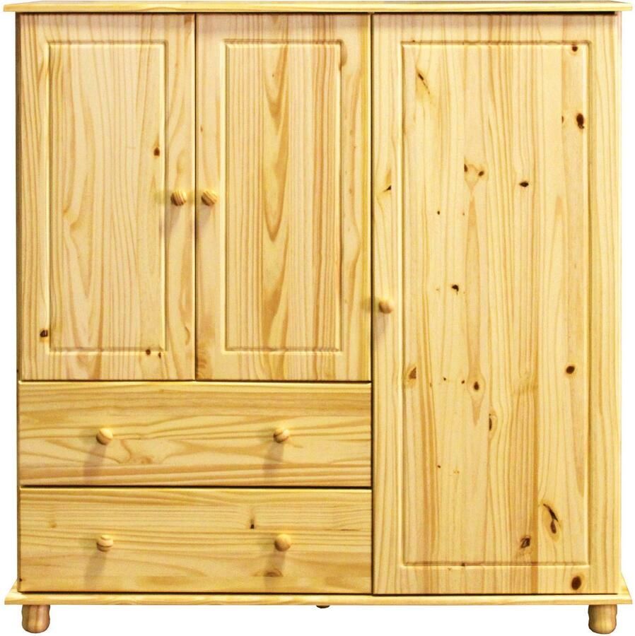 Home affaire Kast 2 laden met metalen geleiders (1 stuk)