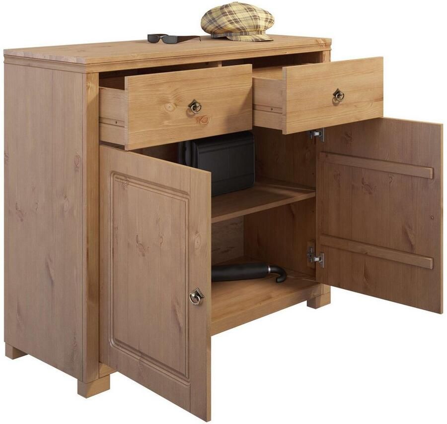 Home affaire Kast Gotland van massief grenen met 2 lades fsc breedte 102 cm