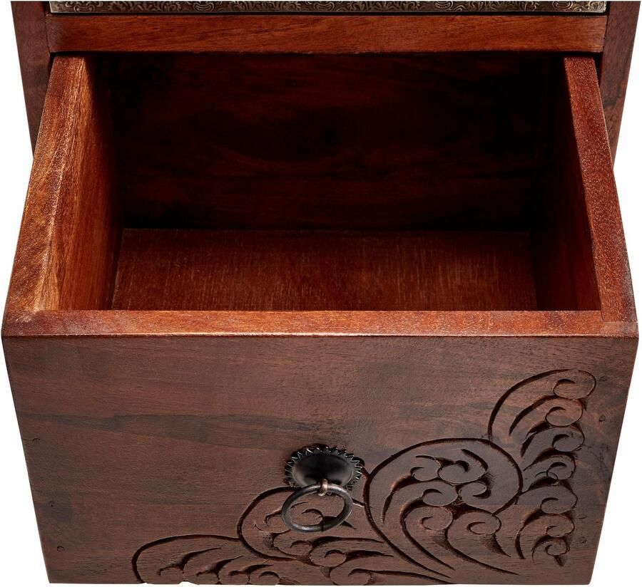 Home affaire Kast Mahar Breedte 30 cm met voorkanten van metaal