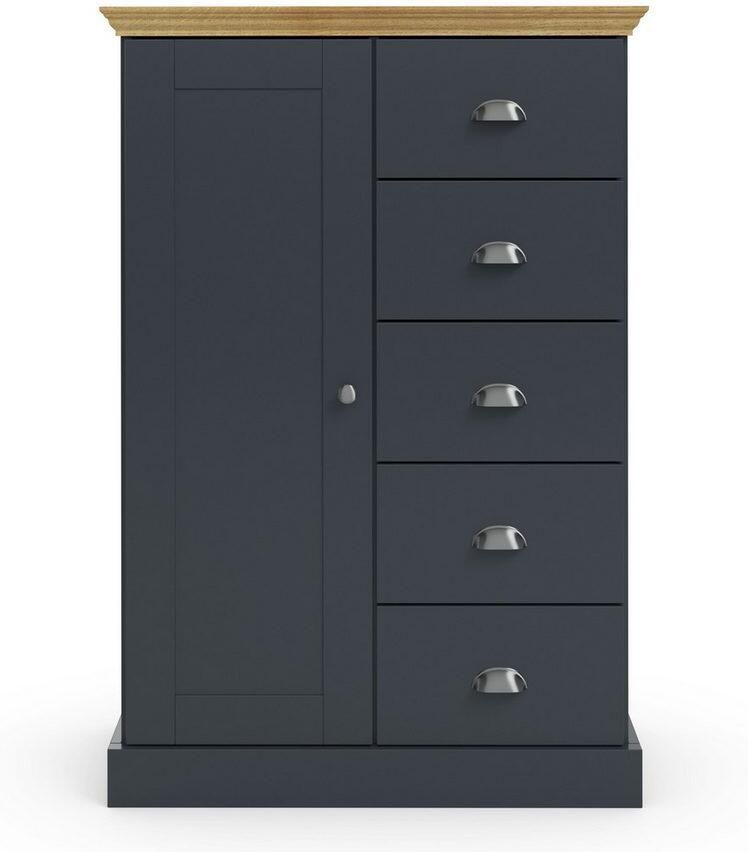 Home affaire Kast Motala 5 lades en 2 verstelbare planken breedte 75cm hoogte 110cm