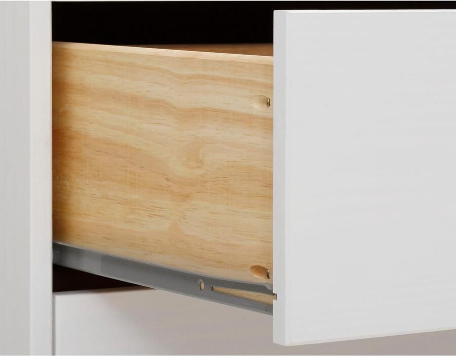 Home affaire Kast Post massief grenenhout met vele opbergmogelijkheden breedte 150 cm