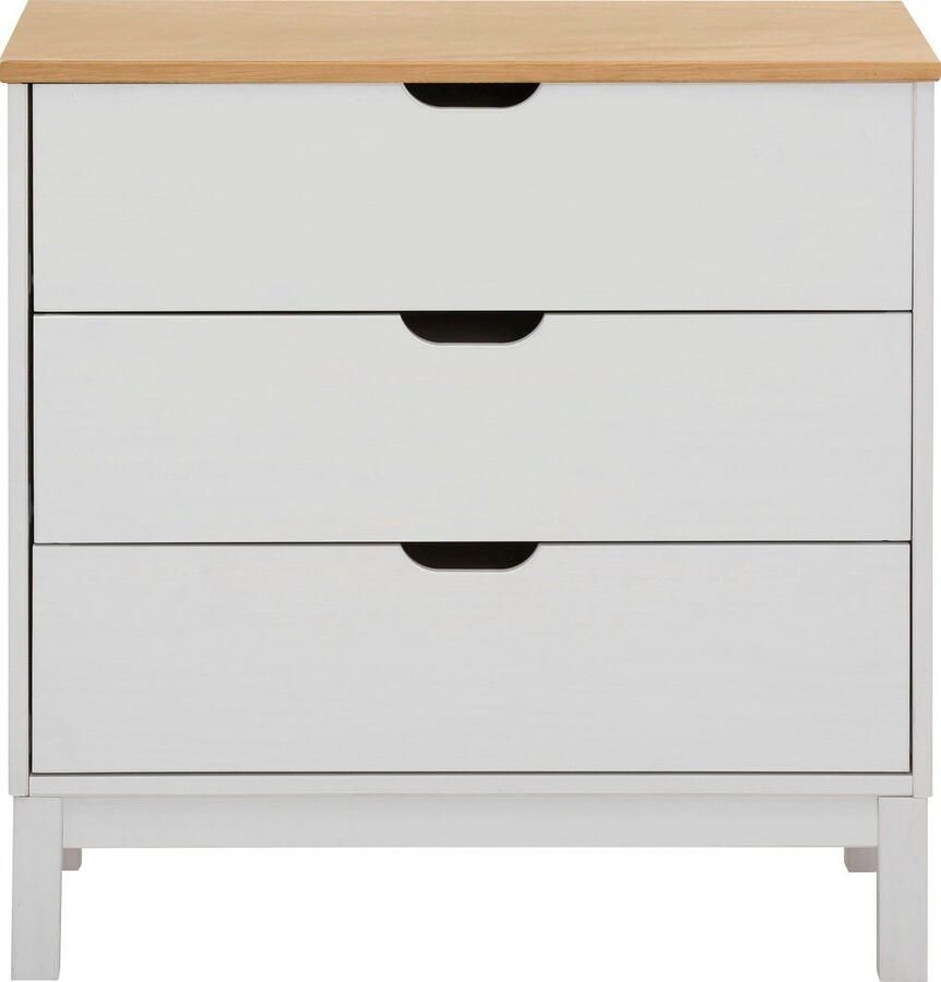 Home affaire Kast Post van massief grenenhout met opbergmogelijkheden breedte 76 cm