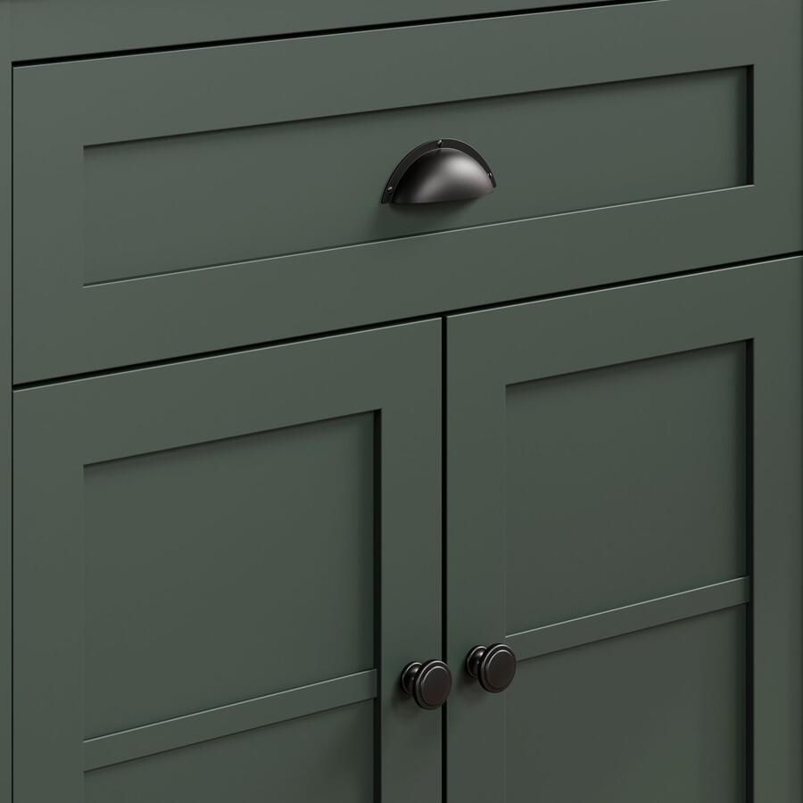 Home affaire Kast Vienna Commode met 2 deuren 1 lade & Soft-Close (B D H) 77 39 102 cm (1 stuk)