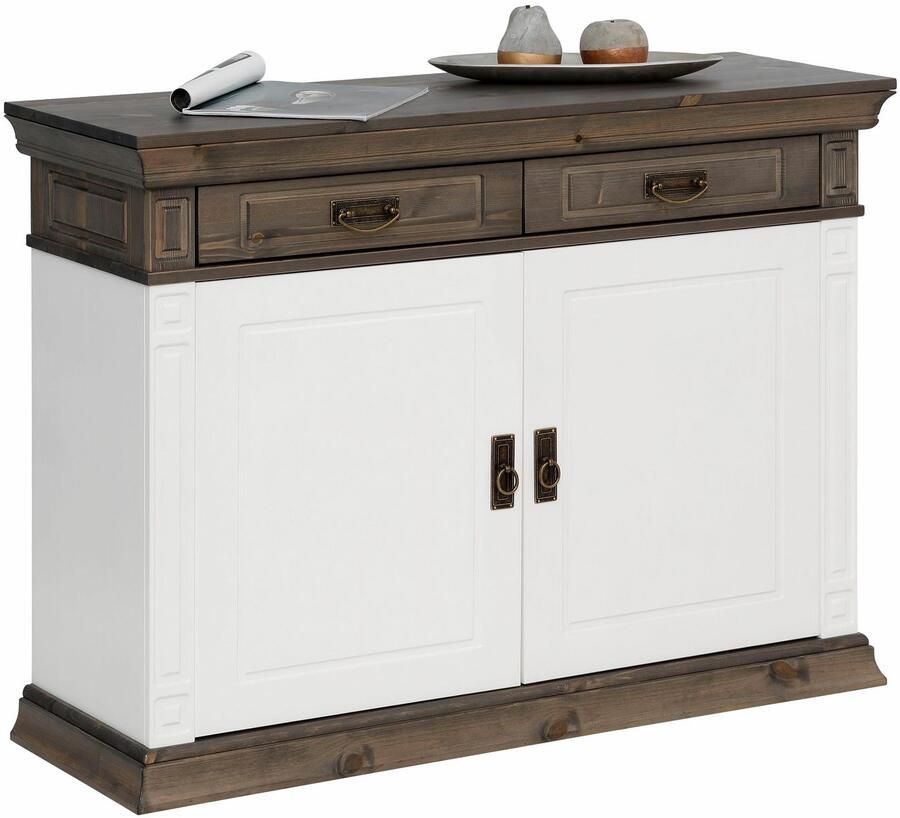 Home affaire Kast Vinales Breedte 112 cm van massief grenen