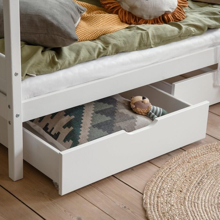 Home affaire Kinderbed ECO One Kinderbed met valbeveiliging met 2 laden