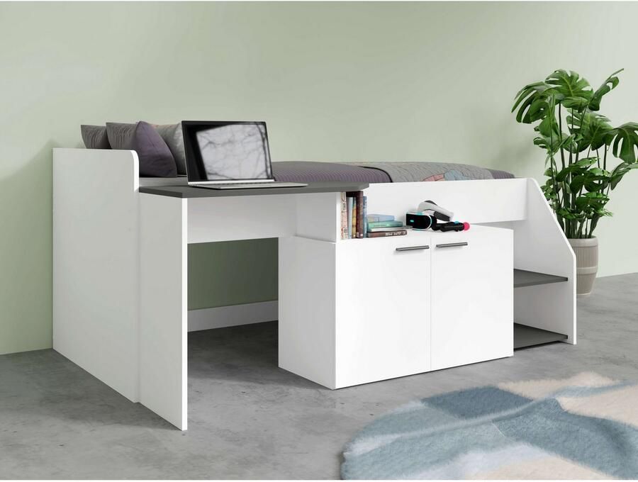 Home affaire Kinderbed Jeugd kamer set Durango 3 in 1: Bed bureau commode