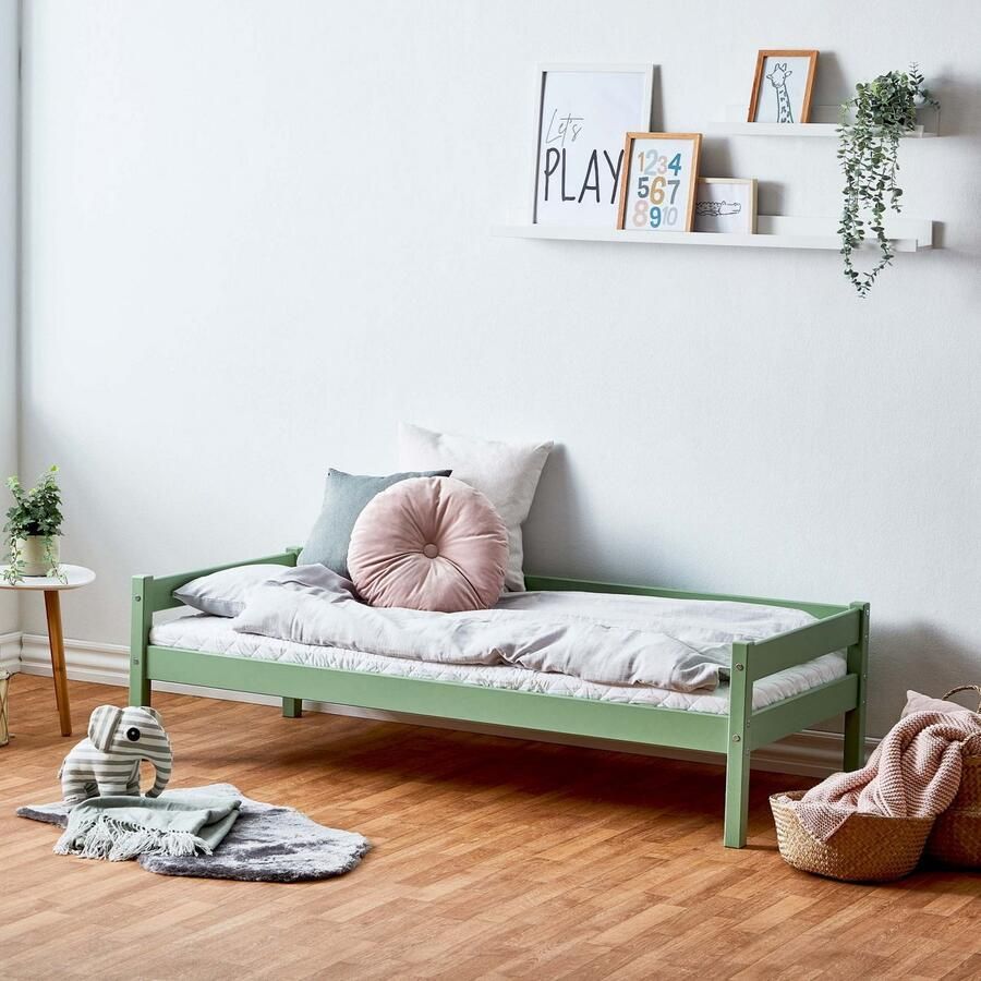 Home affaire Kinderledikant ECO One eenpersoonsbed Scandinavisch design optioneel met matras ligoppervlak 70 x 160 cm