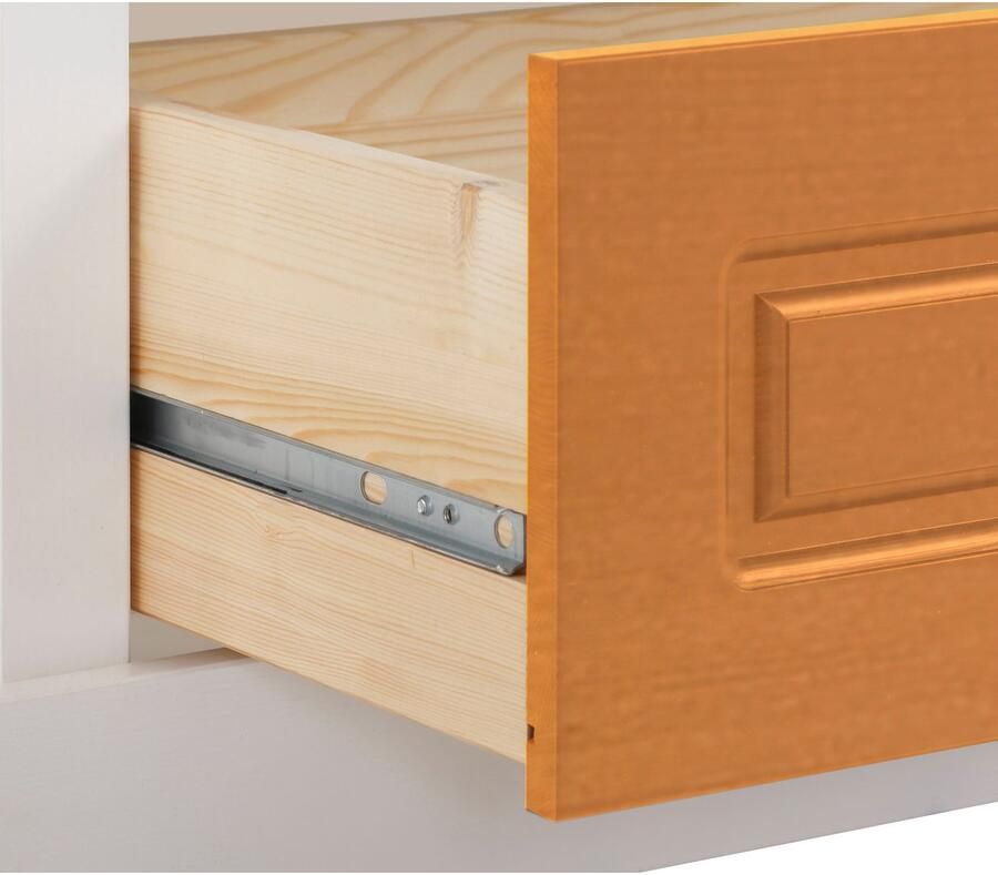 Home affaire Kledingkast Basilico van massieve dennen fsc breedte 67 cm met kledingstang