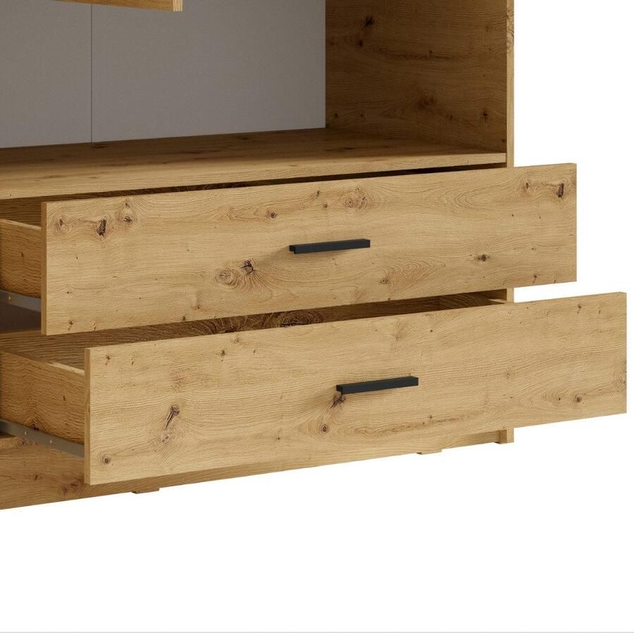 Home affaire Kledingkast LAREDO waskast complete binnenuitrusting afmetingen 158 3 200 5 55cm