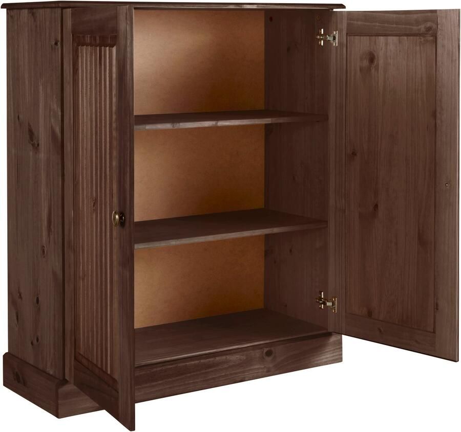 Home affaire Kledingkast Liotta met 2 verstelbare planken gemaakt van massief grenen