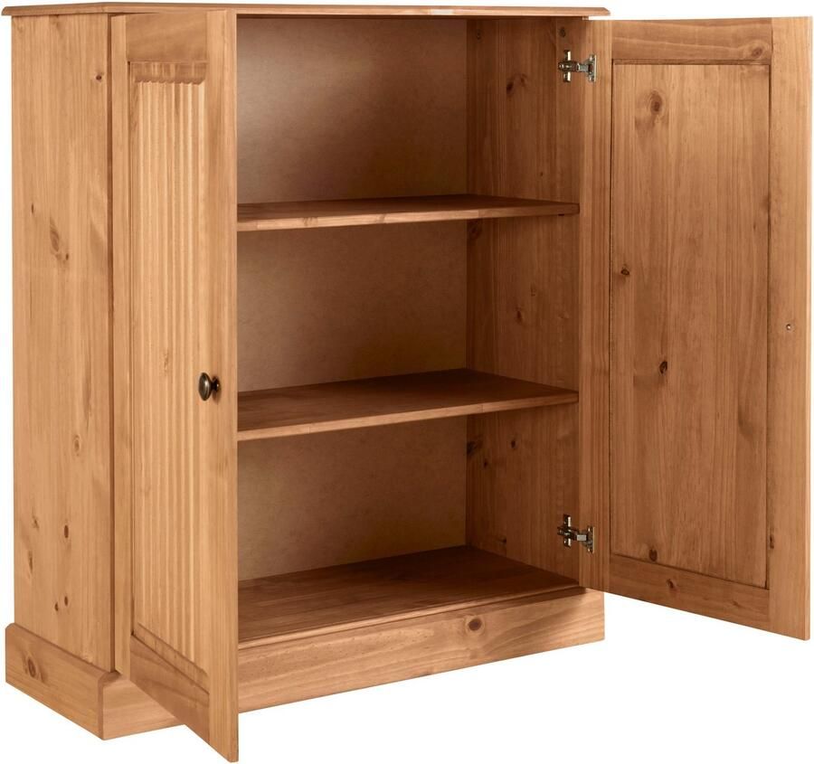 Home affaire Kledingkast Liotta met 2 verstelbare planken gemaakt van massief grenen