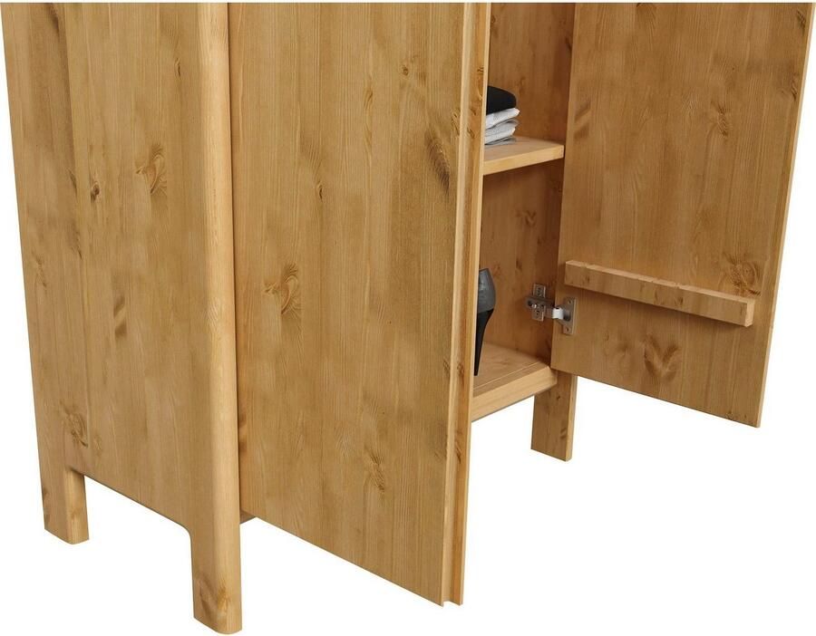 Home affaire Kledingkast Luven gecertificeerd massief hout hoogte 192 cm