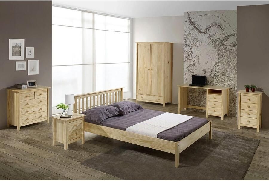 Home affaire Kledingkast met zichtbare houtnerven en kledingstang