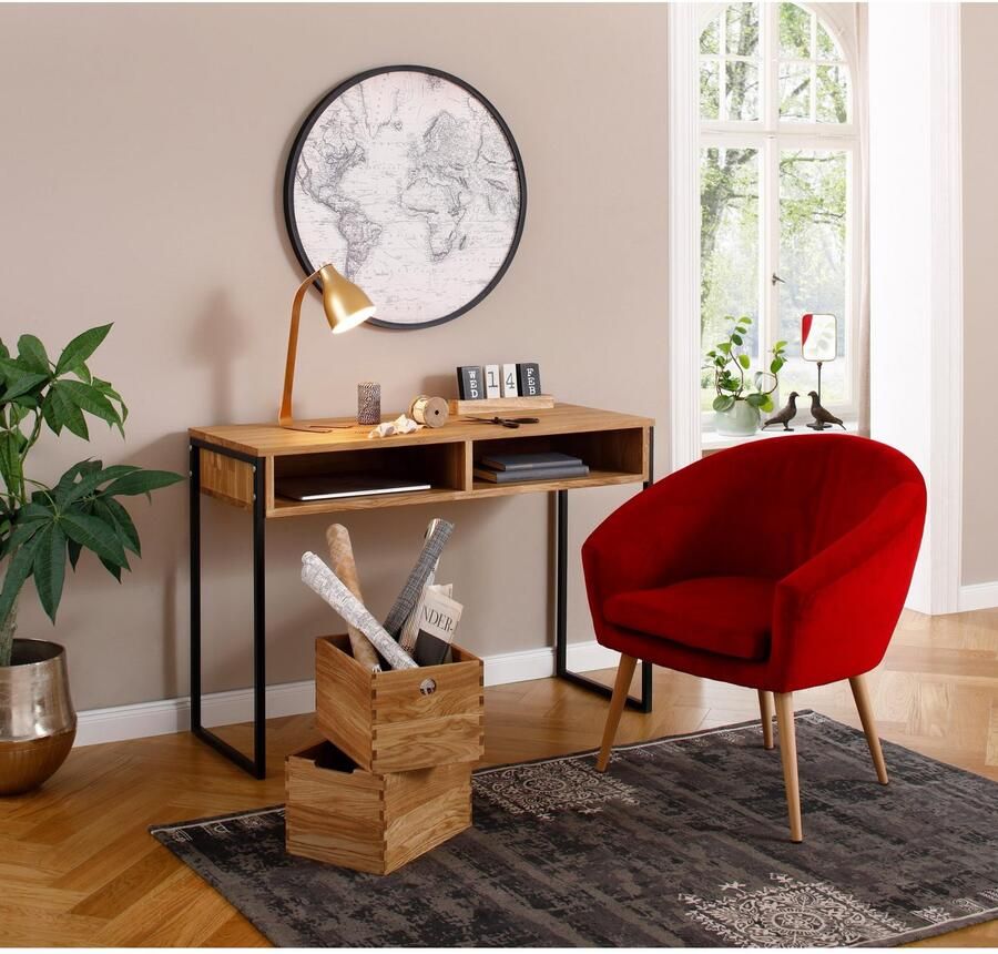 Home affaire Lade 4A4 Eiken als lade of opbergbox te gebruiken breedte 24 cm