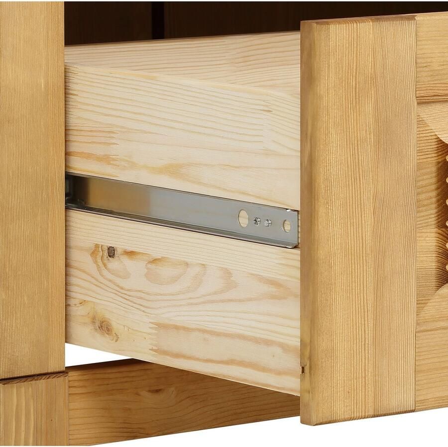 Home affaire Ladekast Rauna van massief grenen met 5 laden breedte 96 cm