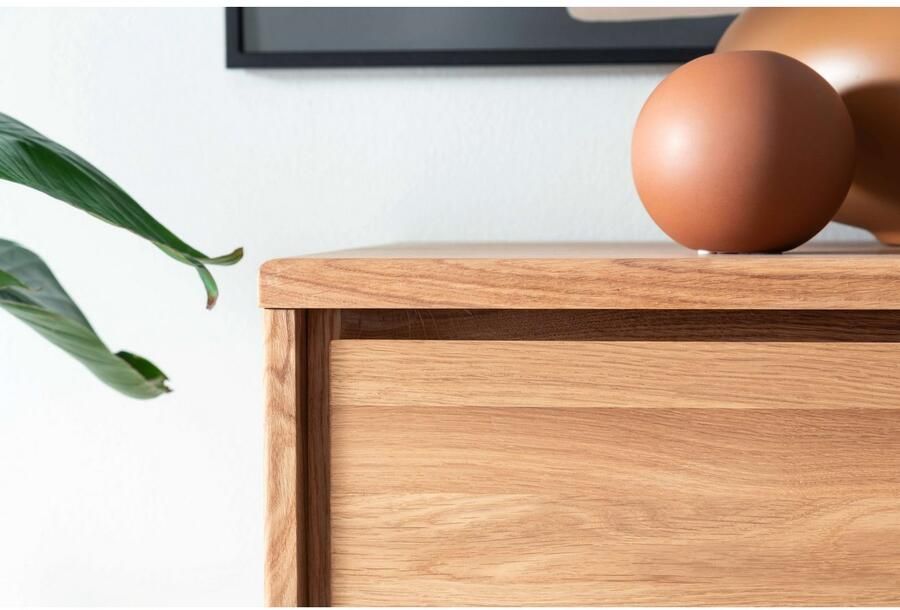 Home affaire Ladekast Zetra ladekast 3x lade 3x deur met soft-close functie Kant-en-klaar gemonteerd massief eiken breedte 130 cm