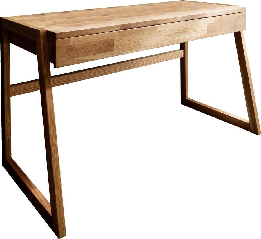 Home affaire Laptoptafel Dura van massief hout laden met soft-closetechniek