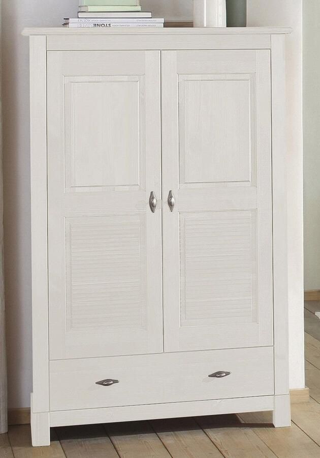 Home affaire Linnenkast Rauna gemaakt van massief grenen 2-deurs 96 cm breed