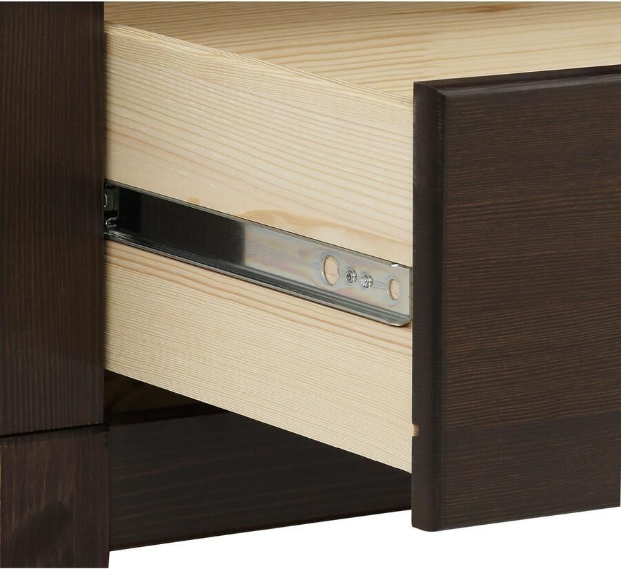 Home affaire Linnenkast Rauna gemaakt van massief grenen 2-deurs 96 cm breed