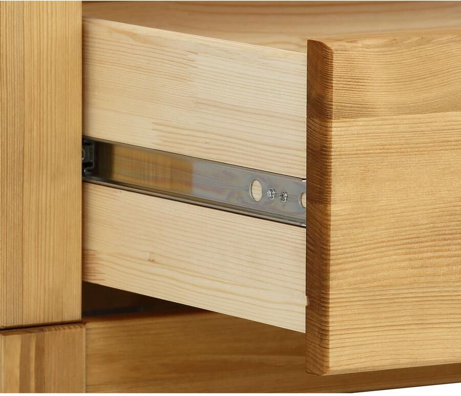 Home affaire Linnenkast Rauna gemaakt van massief grenen 2-deurs 96 cm breed