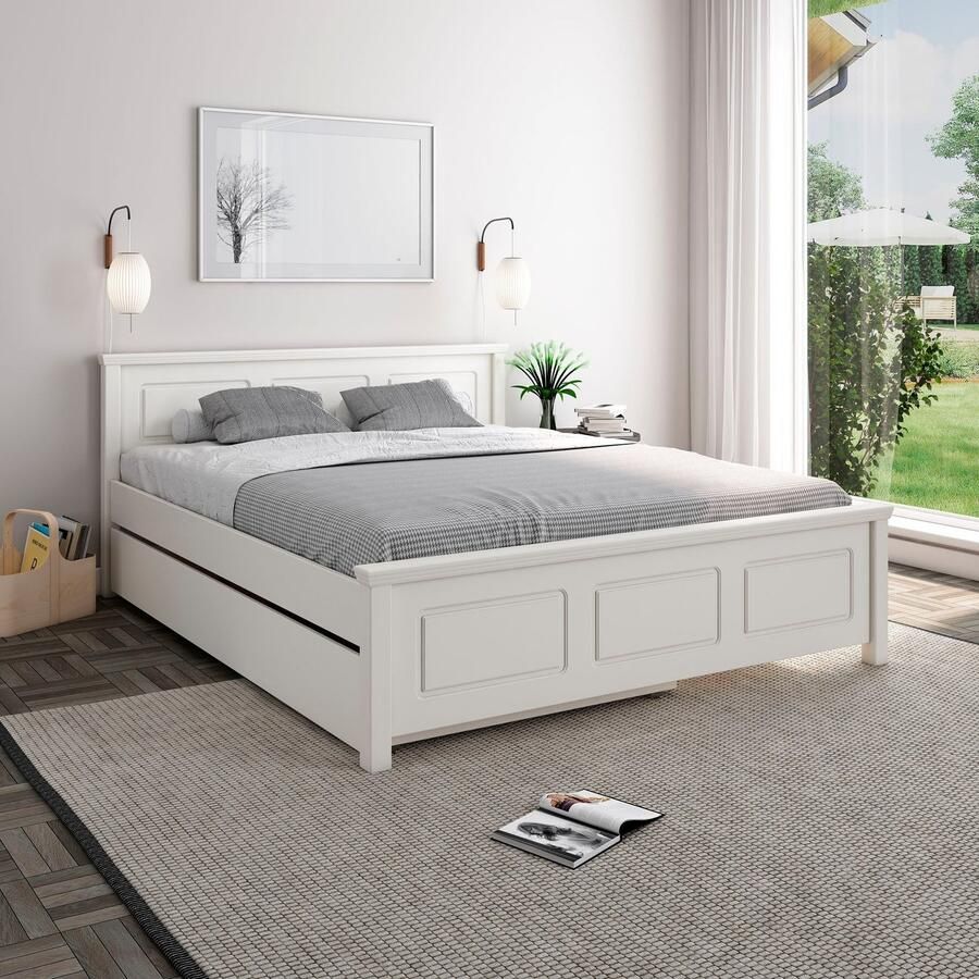 Home affaire Massief houten ledikant ERIK Made in Europe optioneel met lade massief hout den