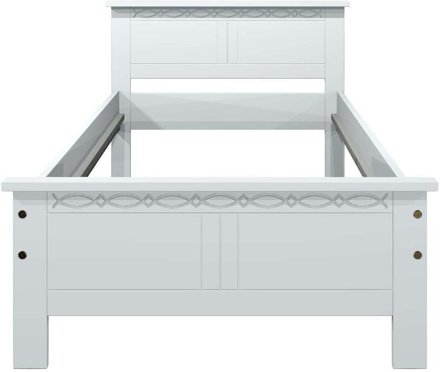 Home affaire Massief houten ledikant Indra TOPSELLER landhuisstijl elegant design gecertificeerd massief hout