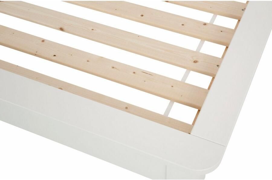 Home affaire Massief houten ledikant KERO BESTSELLER! Opbergruimte in het hoofdeinde gecertificeerd massief hout (grenen) optioneel met lade