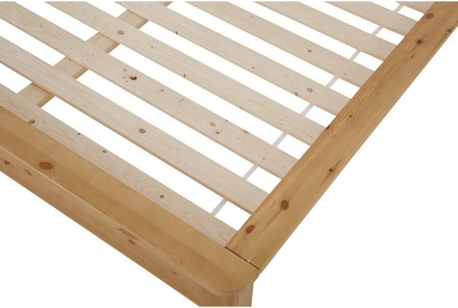 Home affaire Massief houten ledikant KERO BESTSELLER! Opbergruimte in het hoofdeinde gecertificeerd massief hout (grenen) optioneel met lade