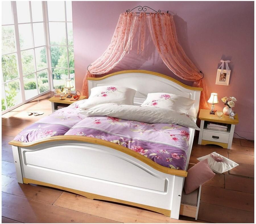 Home affaire Massief houten ledikant Konrad hoge belasting! FSC gecertificeerd massief hout van massief dennenhout fsc -gecertificeerd inclusief lattenbodem