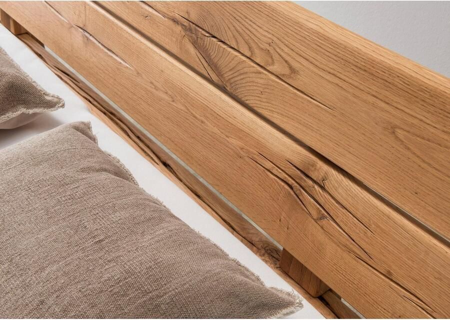 Home affaire Massief houten ledikant Ultima balkenbed tweepersoonsbed voeten met kuipvorm Massief hout Scandinavisch design Robuust stabiel FSC gecertificeerd