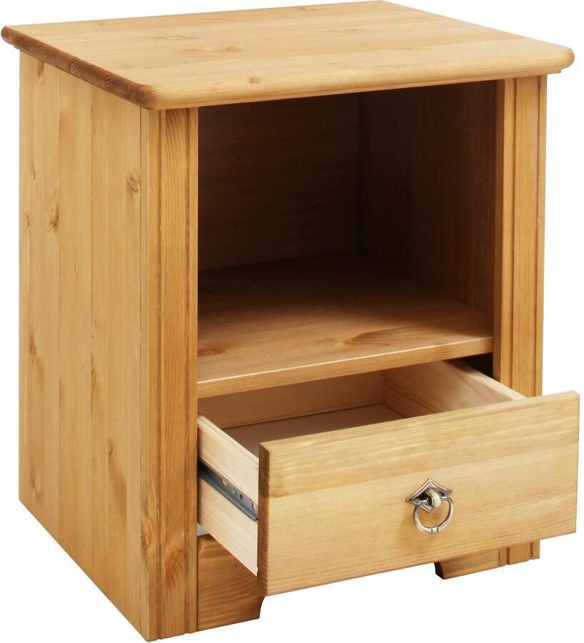 Home affaire Nachtkastje Hugo Nachtkastje met 1 lade gemaakt van massief grenen