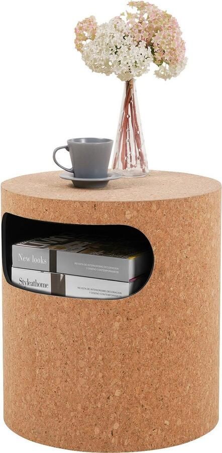 Artistiq Living Bijzettafel Epifanio Kurk Hout Rond - Foto 7