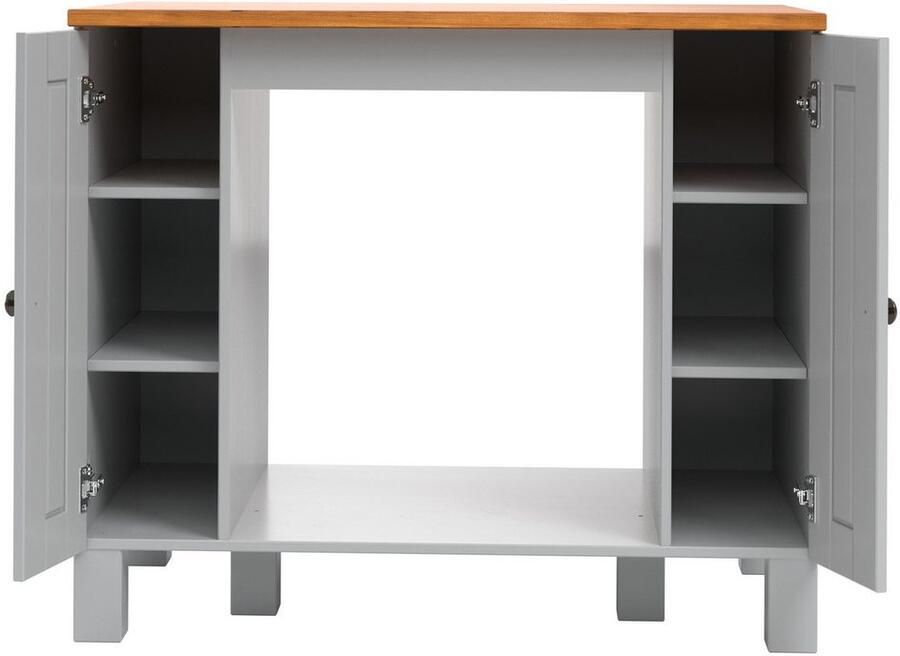 Home affaire Ombouwkast voor oven Alby2 Met metalen grepen breedte 100 cm zonder elektrische apparaten