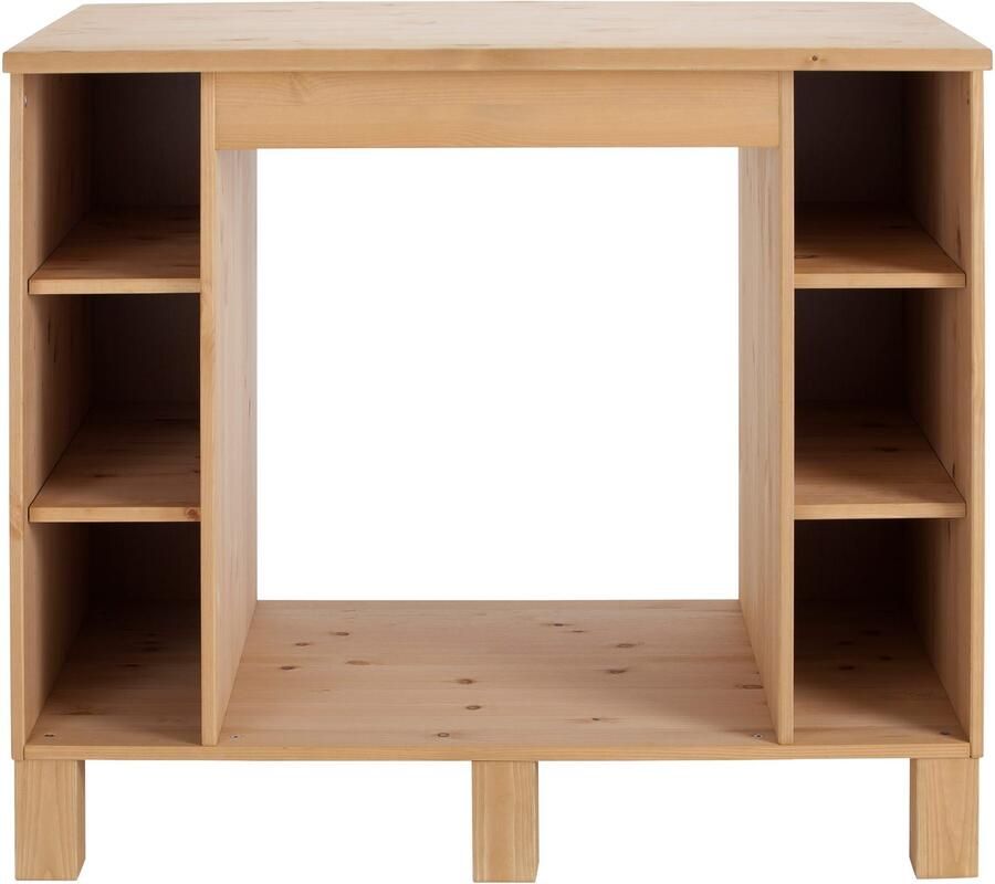 Home affaire Ombouwkast voor oven Oslo 100 cm breed in 2 diepten massief grenen met 23 mm werkblad