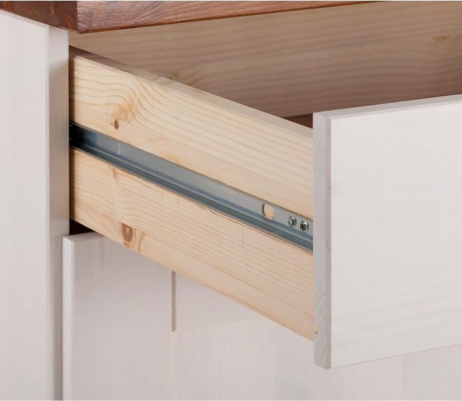 Home affaire Onderkast Alby Breedte 100 cm 1 deur 4 laden