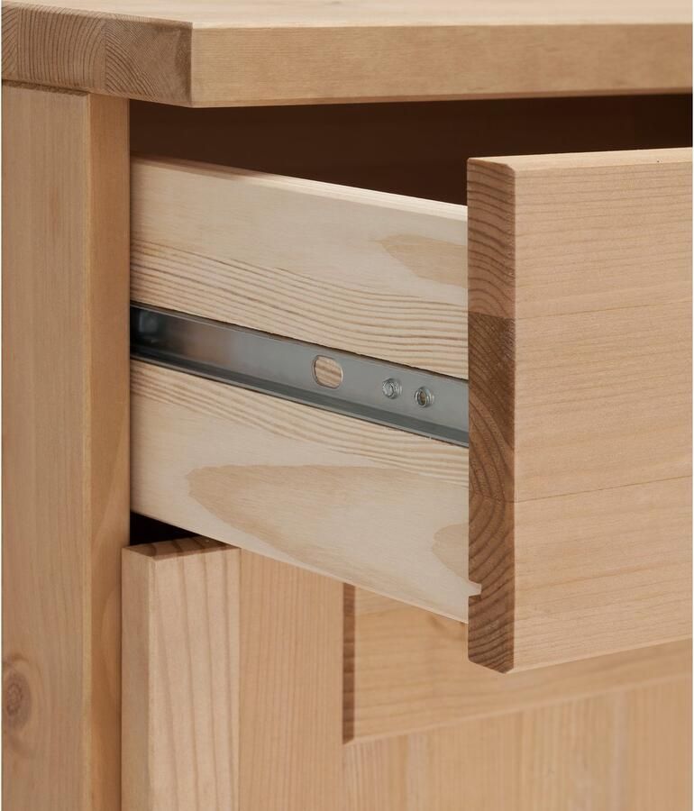 Home affaire Onderkast Oslo 100 cm breed in 2 diepten met 23 mm werkblad 2 laden