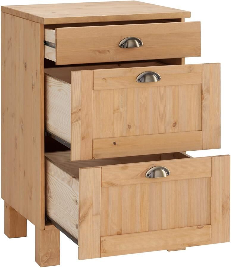 Home affaire Onderkast Oslo 50 cm breed in 2 diepten met 23 mm werkblad 3 laden