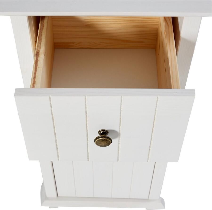 Home affaire Onderkast Vili Breedte 34 cm badkamerkast van massief hout grenenhout