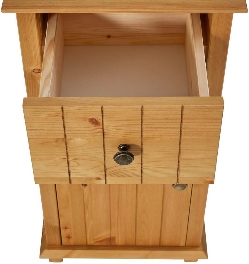 Home affaire Onderkast Vili Breedte 34 cm badkamerkast van massief hout grenenhout