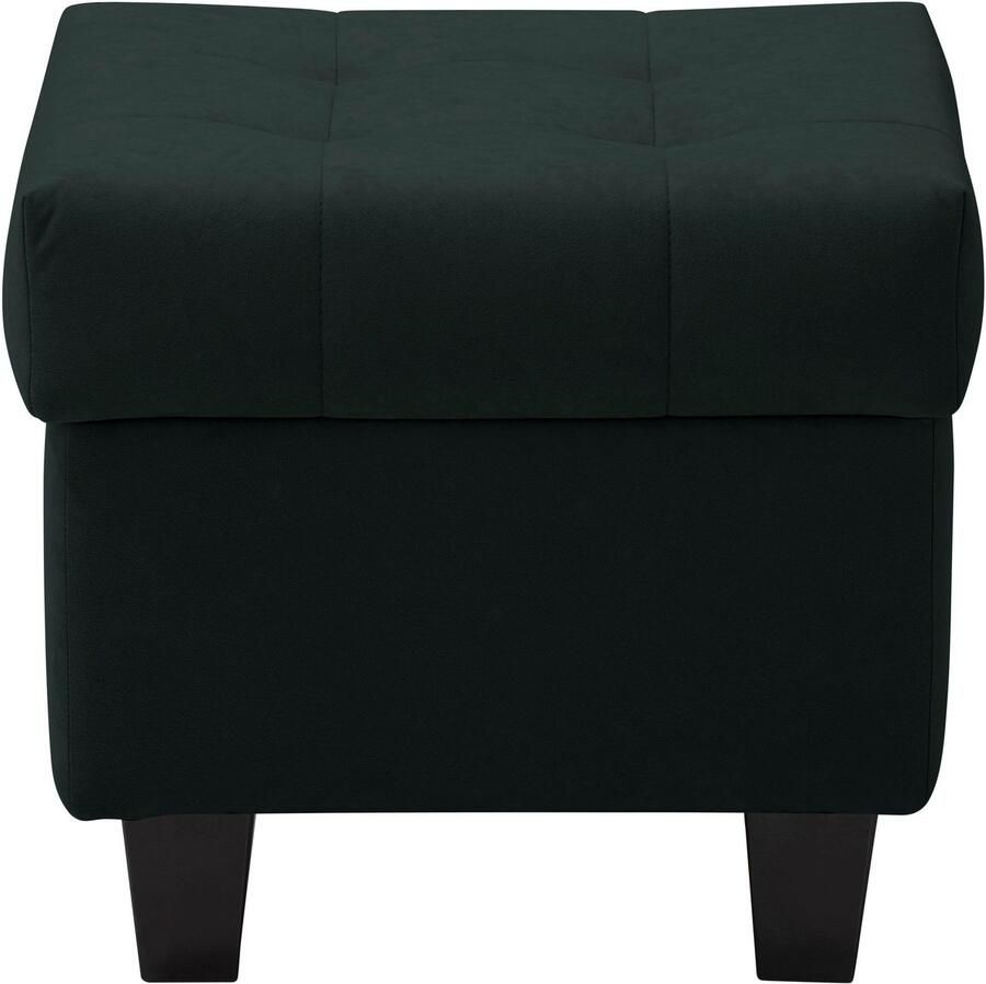 Home affaire Oorfauteuil Alexander incl. hocker met stiksels in vele kleuren (2 stuks)