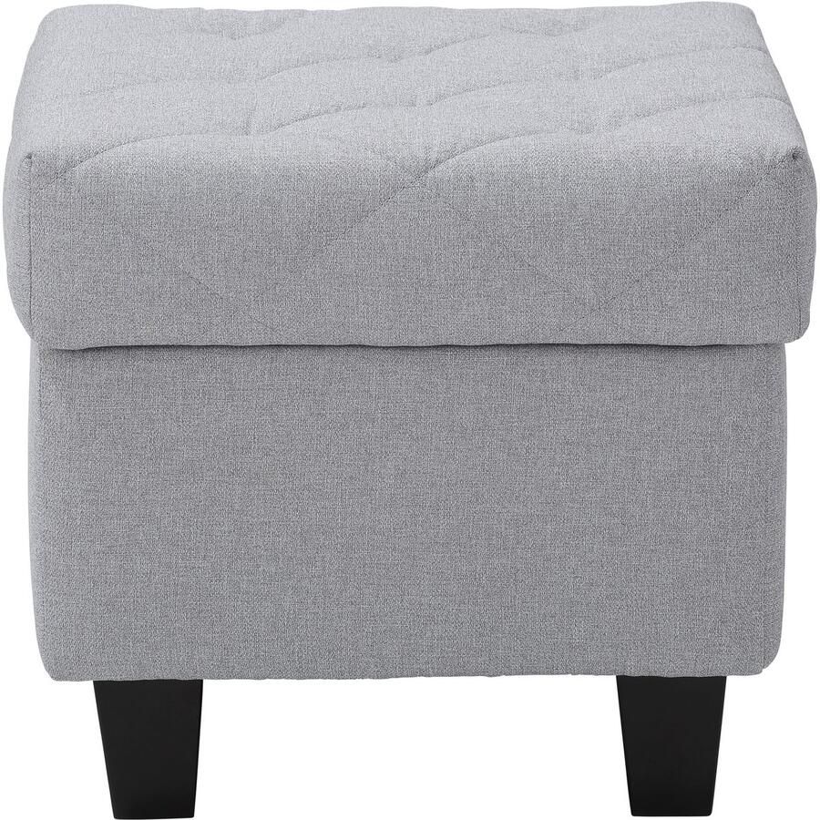 Home affaire Oorfauteuil ALEXANDRA incl. hocker met stiksels in vele kleuren (2-delig 2 stuks)