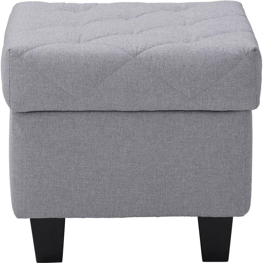 Home affaire Oorfauteuil ALEXANDRA incl. hocker met stiksels in vele kleuren (2-delig 2 stuks)
